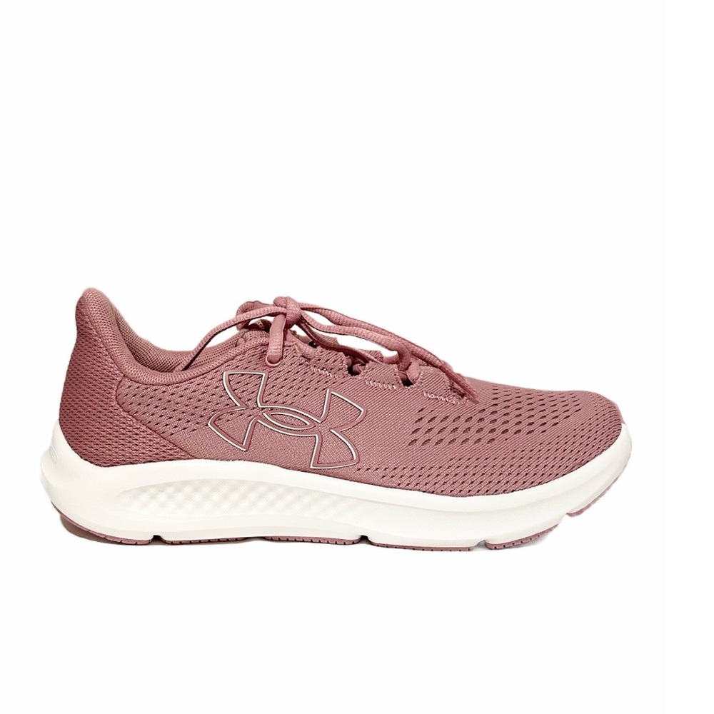 NWB Under Armour Pink Sneakers Breathable Mesh Athletic size 8.